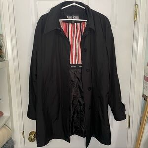 Marvin Richards Black Classic Trench Coat Extra Large